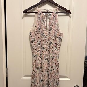 White House Black Market Multicolor Chevron Maxi Dress size 2